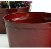 14  tin oval deep tub transparent red by24 1tpr wholesale metal