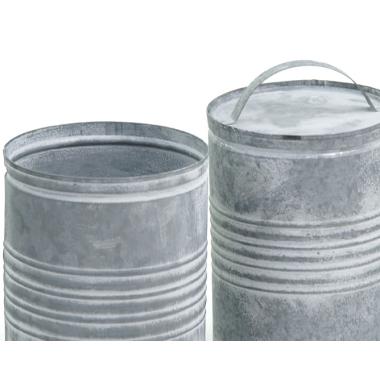 4  tin cylinder white wash lid by443 1 wholesale metal containers