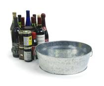 15  galvanized round bowl by26 1 wholesale metal containers tubs 13