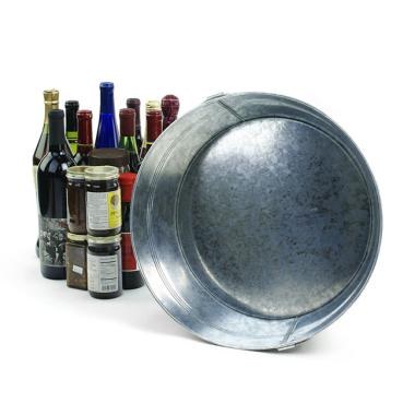 15  galvanized round bowl by26 1 wholesale metal containers tubs 13