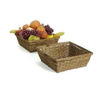 12 inch squre stained bamboo tray to712 1s wholesale basket containers squares