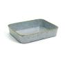 rectangle galvanized tray brass trim ty371 1no wholesale metal containers