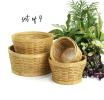 woodchip round bowl honey color s4 bd706 4 handles bowls