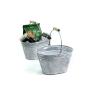 8  oval shop ribbed vintage white wash by861 1 wholesale metal containers