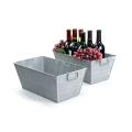 14  rectangle tin tray white wash ty35 1ww wholesale metal containers
