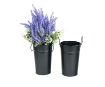 french bucket painted black by885 1blk wholesale metal containers market buckets
