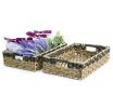 woven tray rectangle naturalblack tp38 1med handles bowls trays