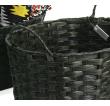 woven oval storage bin dark brown tp121 1dkb handles bowls