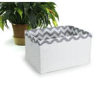 large woven synthetic rectangle storage bin tp424 1w handles bowls