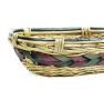 willowwoodchip oval tray green wine braid bw410 1 handles