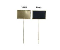 tin chalkboard pick gold plated finish 9  ny09 1gld wholesale metal containers