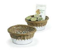 unpeeled willow tin round bowl bw135 1 handles bowls trays