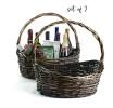 stained willow oval boat shop large s2 sw384 2lg wholesale basket containers
