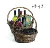 stained willow oval boat shop small set2 sw384 2sm wholesale basket containers