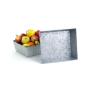 12  square galvanized tray ty52 1 wholesale metal containers rectangle