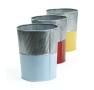 6  galvanized bucket tall ribbedblue base by127 1lb wholesale pot covers