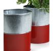 6  galvanized bucket tall ribbedred base by127 1rd wholesale pot covers