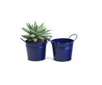 5  round tin pot royal blue by03 1rb wholesale metal containers pails