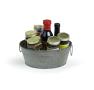 10  galvanized tub round vintage finish by25 1vin wholesale metal containers