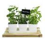 tin herb pot white by42 1w wholesale metal containers pails pots rectangle