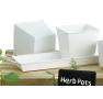 tin herb pot white by42 1w wholesale metal containers pails pots rectangle