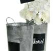 french bucket vintage chalk board by886 1vinch wholesale metal containers
