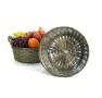 12  bamboo stain rnd bowl bo742 1s handles bowls trays