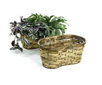bamboo peanut shape stained bo318 1s handles bowls trays