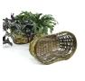 bamboo peanut shape stained bo318 1s handles bowls trays