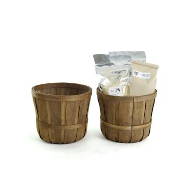 woodchip bushel basket stained pd568 1s handles bowls trays