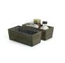 wood rectangle tray sm stained td490 1s handles bowls trays