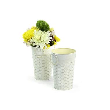 55  french bucket creamantique white honeycomb embossed by885 1eac wholesale metal