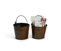 5  round pail rustic dark by41 1abr wholesale metal containers pails pots