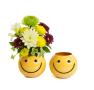 solid iron bowl smiley face golden yellow by207 1 wholesale metal