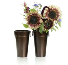 french bucket brown powder coated finish by883 1br wholesale metal containers