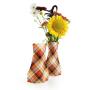 poly collapsible vase rust plaid 10pk vp301 10 wholesale vases