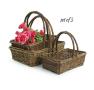 dark willow rectangle basket su51 3 wholesale containers handled baskets large