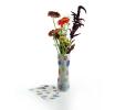 poly collapsible vase colorful daisies 10pk vp201 10 wholesale vases