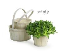 round woodchip set 3 white sd16 3w wholesale basket containers handled