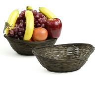 bamboo oval tray dark brown small bo211 1dkb handles bowls