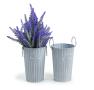 55  french bucket ribbed white wash fleur embossed by885 1fww wholesale metal