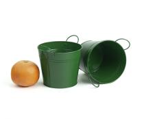 65  tin pot forest green by08 1ft wholesale metal containers pails pots