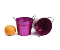 65  tin pot transparent fuchsia finish by08 1tfa wholesale metal containers pails