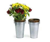 french bucket galvanized rust trim finish by883 1rst wholesale metal containers