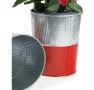 6  galvanized bucket tall ribbedred base by127 1rd wholesale pot covers