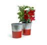 6  galvanized bucket tall ribbedred base by127 1rd wholesale pot covers