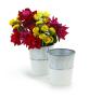 475  galvanized vasewhite base by125 1w wholesale pot covers metal containers