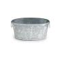 13  metal oval deep tub embossed pine treesdeer vintage design