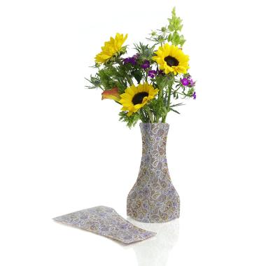 poly collapsible vase purple paisley 10pk vp303 10 wholesale vases