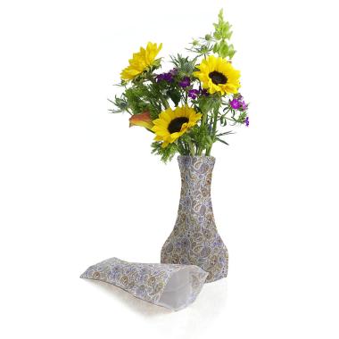 poly collapsible vase purple paisley 10pk vp303 10 wholesale vases